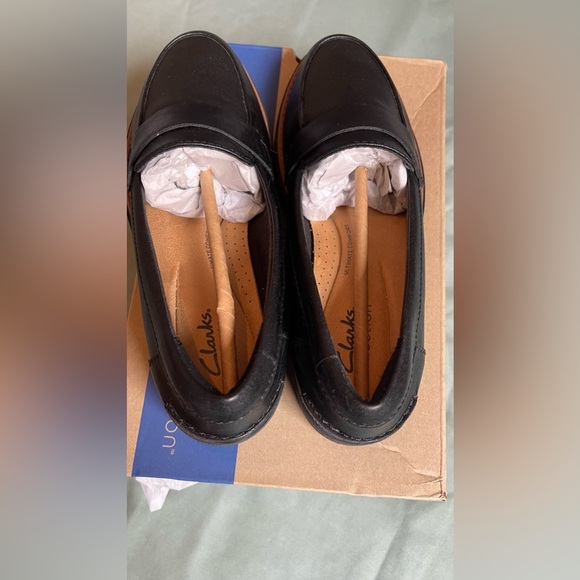 WOMEN'S COLLECTIONS BY CLARKS SHARON GRACIE LOAFER - SIZE 5.5 M - BLACK - Picture 3 of 7